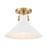 Semi-Flush Mts. Exposed Lamps by Meridian ( 446 | M60078WHNB ) 