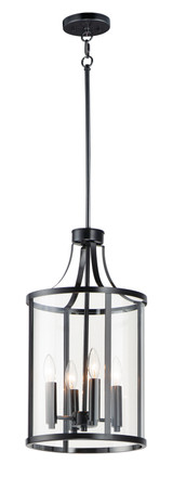 Foyer/Hall Lanterns Glass w/Frame by Maxim ( 16 | 25253CLBK Sentinel ) 