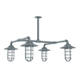 Linear/Island 4 Light + by Montclair Light Works ( 518 | MSP052-40-T30-G07 Vaportite ) 