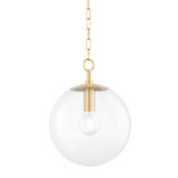 Pendants Glass Down by Mitzi ( 428 | H609701S-AGB Juliana ) 