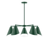 Mid. Chandeliers Metal Shade by Montclair Light Works ( 518 | CHC415-42-L10 Jasmine ) 