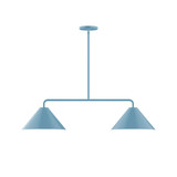 Linear/Island 2 Light Bar by Montclair Light Works ( 518 | MSG422-54 Pinnacle ) 