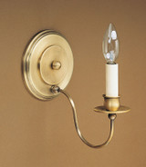 Sconces Single Candle by Northeast Lantern ( 196 | 120-AB-LT1 Sconce ) 
