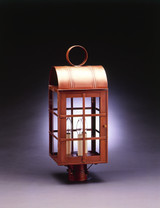 Exterior Post/Pier Head by Northeast Lantern ( 196 | 6153-AB-LT3-CLR Adams ) 