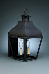 Exterior Wall Mt./Flush by Northeast Lantern ( 196 | 7631-DB-LT2-CLR Stanfield ) 