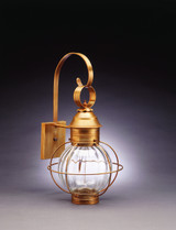 Exterior Wall Mount by Northeast Lantern ( 196 | 2831-AB-MED-OPT Round Onion ) 