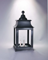 Exterior Post/Pier Head by Northeast Lantern ( 196 | 5653P-DB-LT3-CLR Concord ) 