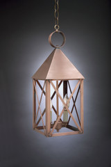 Exterior Hanging by Northeast Lantern ( 196 | 7042-AC-LT2-CLR York ) 
