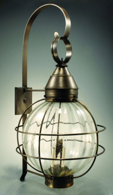 Exterior Wall Mount by Northeast Lantern ( 196 | 2861-DB-LT3-OPT Round Onion ) 
