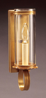 Sconces Single Candle by Northeast Lantern ( 196 | 115-DB-LT1-CLR Sconce ) 