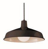 Pendants Metal Shade by Trans Globe Imports ( 110 | 1100 BK Sherman ) 
