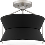 Semi-Flush Mts. Drum Shade by Quoizel ( 10 | QSF6166BN Quoizel Semi-Flush Mount ) 