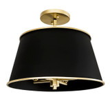 Semi-Flush Mts. Drum Shade by Varaluz ( 137 | 364S04MBFG Coco ) 