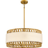 Pendants Drum Shade by Quoizel ( 10 | KAT2824BRG Kate ) 