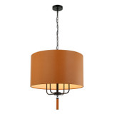Pendants Drum Shade by Varaluz ( 137 | 368P04BLC Secret Agent ) 