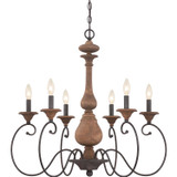 Mid. Chandeliers Candle by Quoizel ( 10 | ABN5006RK Auburn ) 