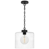 Pendants Glass Down by Quoizel ( 10 | ABR1512MBK Abner ) 