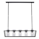 Linear/Island Open Frame by Trans Globe Imports ( 110 | 11395 BK Nova ) 