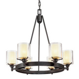 Mid. Chandeliers Glass Up by Troy Lighting ( 67 | F1716-TRN Arcadia ) 