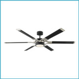 Fans Damp Location by Visual Comfort Fan ( 71 | 6LFR62MBKD Loft ) 