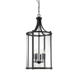Foyer/Hall Lanterns Glass w/Frame by Savoy House ( 51 | 7-1041-6-BK Penrose ) 