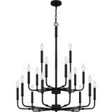 Mid. Chandeliers Candle by Quoizel ( 10 | ABR5132MBK Abner ) 