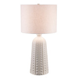 Lamps Table by Trans Globe Imports ( 110 | RTL-9150 WH Barnie ) 