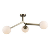 Semi-Flush Mts. Glass Down by Trans Globe Imports ( 110 | 11633 AG Haskell ) 