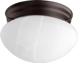 Flush Mounts Bowl Style by Quorum ( 19 | 3021-6-86 3021 Faux Alabaster Mushrooms ) 