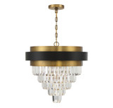 Mid. Chandeliers Glass Down by Savoy House ( 51 | 1-1669-4-143 Marquise ) 