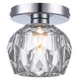Semi-Flush Mts. Glass Down by Trans Globe Imports ( 110 | 11660 PC Sequoia ) 