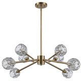 Mid. Chandeliers Starburst by Trans Globe Imports ( 110 | 11668 AG Sequoia ) 