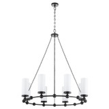 Mid. Chandeliers Glass Up by Quorum ( 19 | 667-8-59 Lee Boulevard ) 