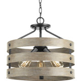 Semi-Flush Mts. Drum Shade by Progress Lighting ( 54 | P350049-143 Gulliver ) 