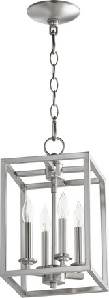 Foyer/Hall Lanterns Open Frame by Quorum ( 19 | 6731-4-165 Cuboid Entries ) 