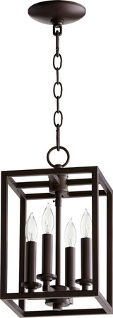 Foyer/Hall Lanterns Open Frame by Quorum ( 19 | 6731-4-186 Cuboid Entries ) 