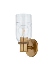 Sconces Single Glass by Troy Lighting ( 67 | B1112-PBR Redding ) 