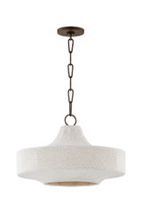 Pendants Fabric Shade by Troy Lighting ( 67 | F3119-BRZ Thurso ) 