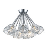 Semi-Flush Mts. Glass Down by Trans Globe Imports ( 110 | 11738 PC Crystal Court ) 
