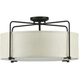 Semi-Flush Mts. Drum Shade by Progress Lighting ( 54 | P350110-020 Kempsey ) 