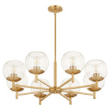 Mid. Chandeliers Glass Up by Quorum ( 19 | 678-8-80 Lyon ) 