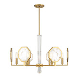 Mid. Chandeliers Glass Up by Savoy House ( 51 | 1-2216-6-322 Leighton ) 