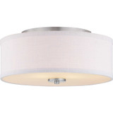 Flush Mounts Drum Shade by Progress Lighting ( 54 | P350130-009 Inspire ) 