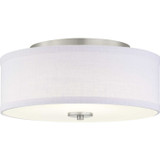 Flush Mounts Drum Shade by Progress Lighting ( 54 | P350135-009-30 Inspire Led ) 
