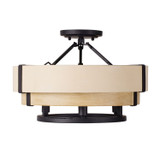 Semi-Flush Mts. Ring Shade/Halo by Varaluz ( 137 | 389S03MBHN Blonde Moment ) 