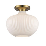 Semi-Flush Mts. Cage by Trans Globe Imports ( 110 | 16180 AG Aristo ) 