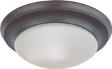 Flush Mounts Bowl Style by Nuvo Lighting ( 72 | 60-3175 Close to Ceiling Mahogany Bronze ) 