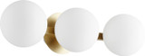 Bathroom Fixtures Three Lights by Quorum ( 19 | 539-3-80 539 Globe Vanities ) 