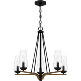 Mid. Chandeliers Glass Up by Quoizel ( 10 | ROC5025MBK Rochester ) 