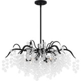 Mid. Chandeliers Glass Down by Quoizel ( 10 | MAP5028EK Maple ) 